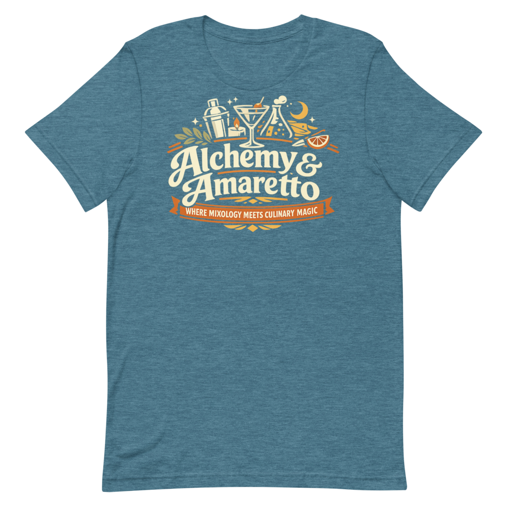 Alchemy & Amaretto shirt mockup 1