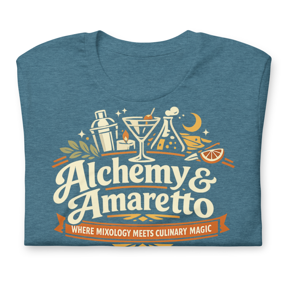 Alchemy & Amaretto shirt mockup 2