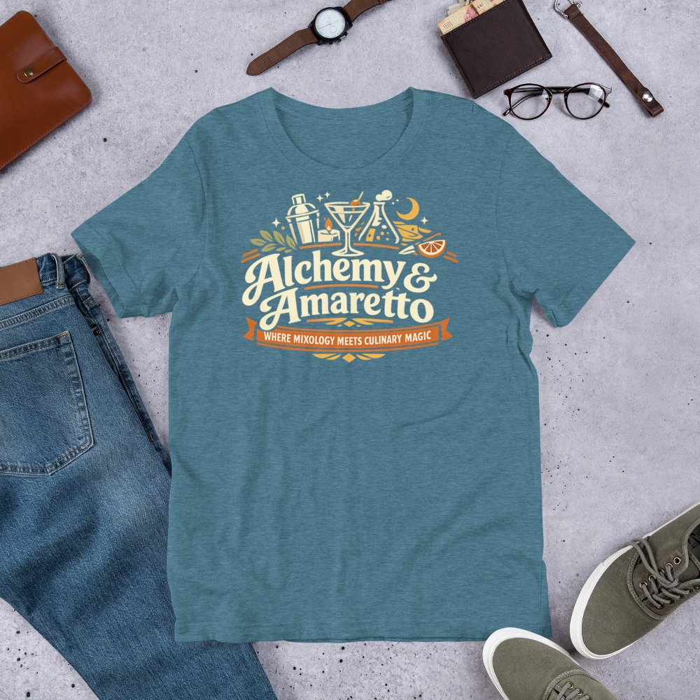 Alchemy & Amaretto shirt mockup 3