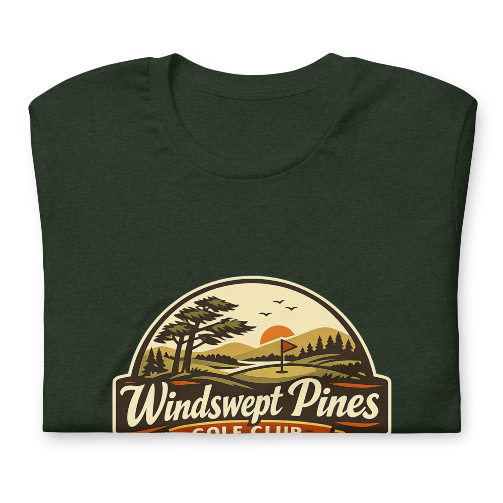 Windswept Pines Golf Club shirt mockup 2