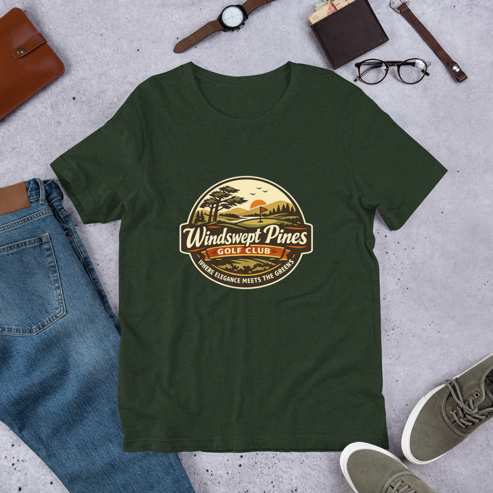 Windswept Pines Golf Club shirt mockup 3