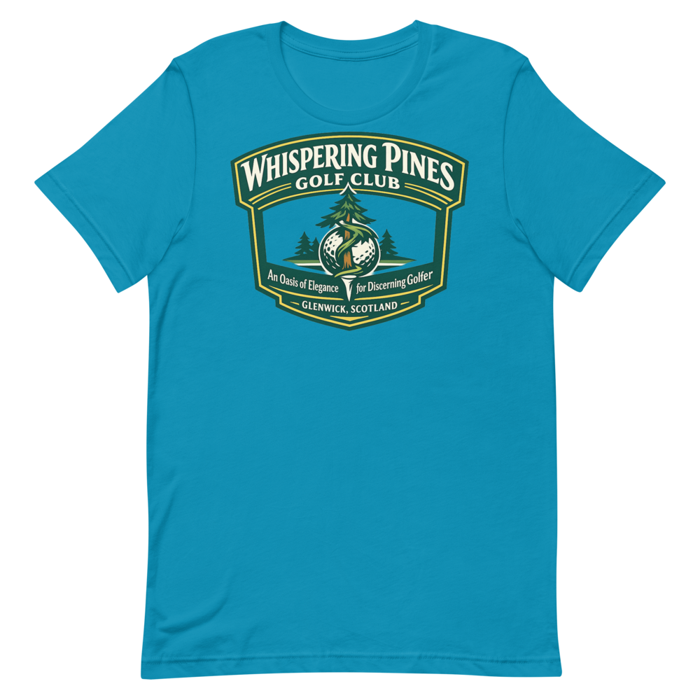 Whispering Pines Golf Club shirt mockup 1