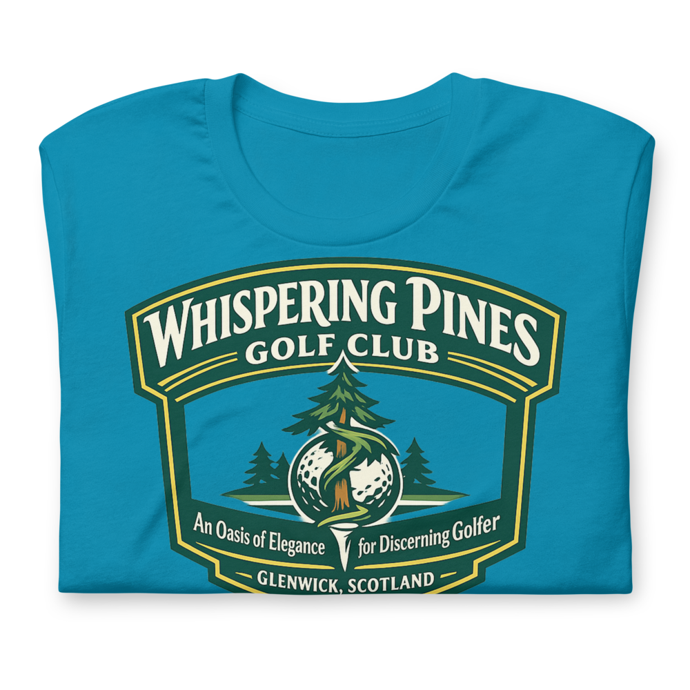 Whispering Pines Golf Club shirt mockup 2