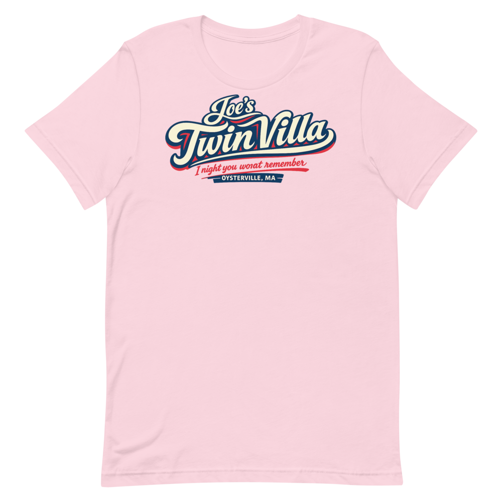 Joe's Twin Villa shirt mockup 1