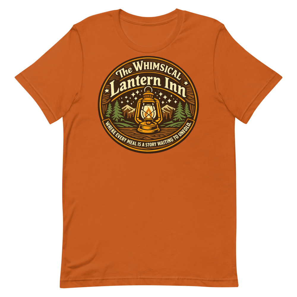 The Whimsical Lantern Inn shirt mockup 1