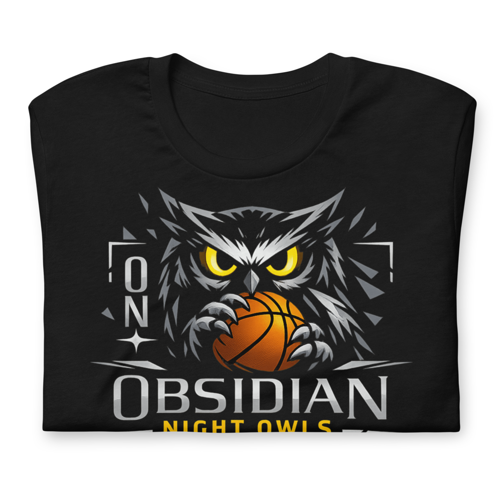 Obsidian Night Owls shirt mockup 2