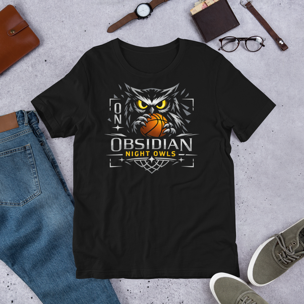 Obsidian Night Owls shirt mockup 3