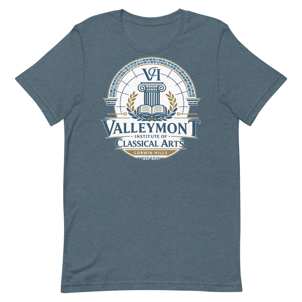 Valleymont Institute of Classical Arts shirt mockup 1