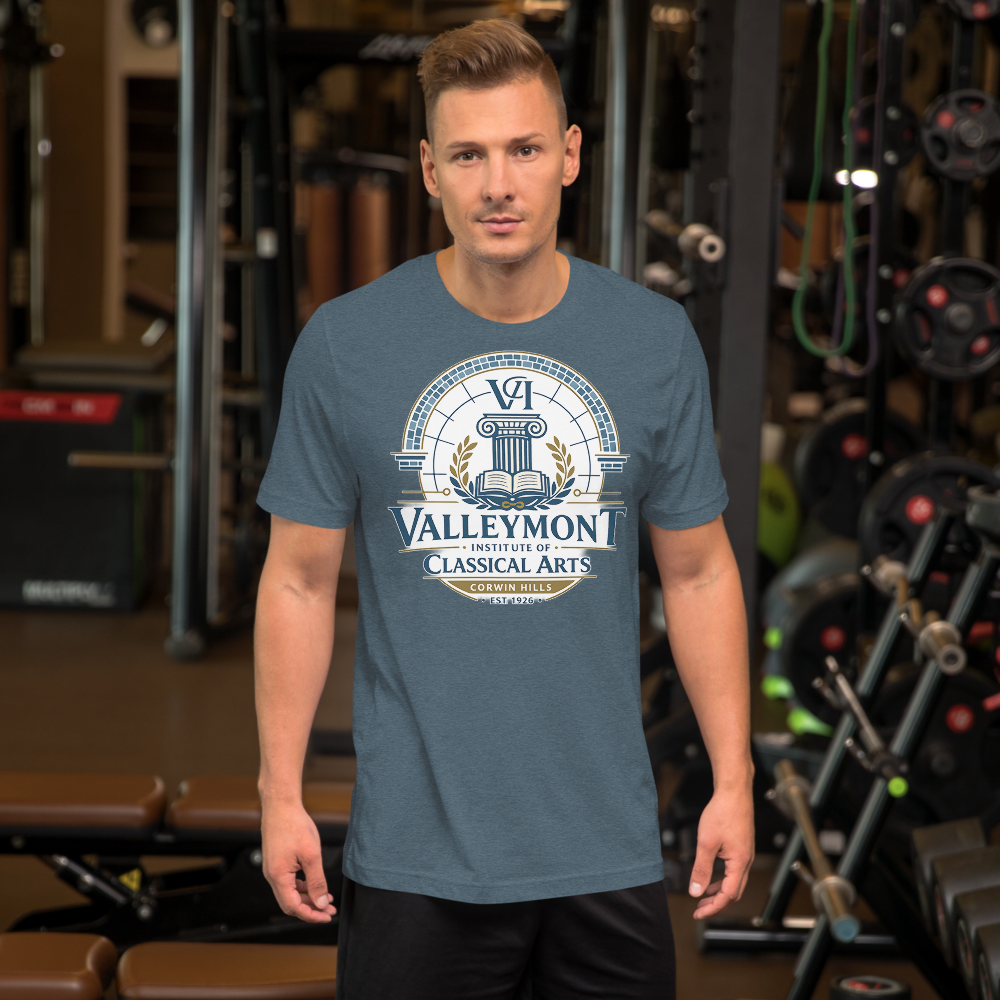 Valleymont Institute of Classical Arts shirt mockup 2