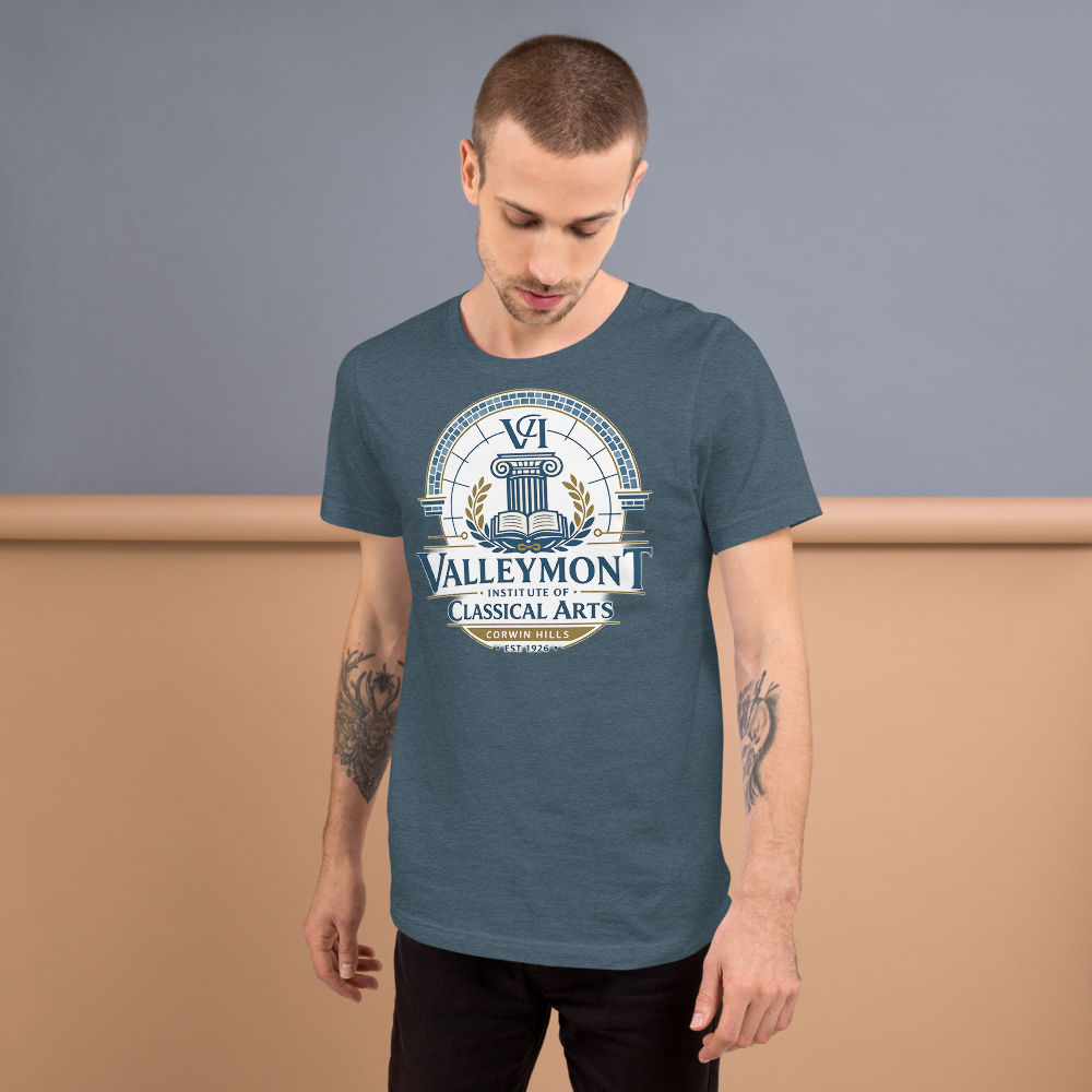 Valleymont Institute of Classical Arts shirt mockup 5
