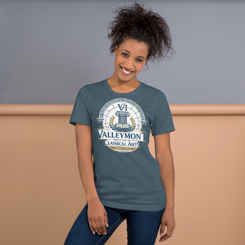 Valleymont Institute of Classical Arts shirt mockup 6