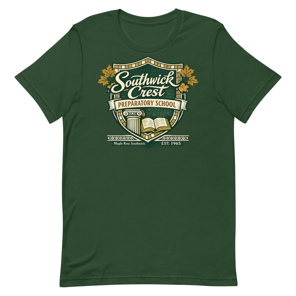 Southwick Crest Preparatory School shirt mockup 1