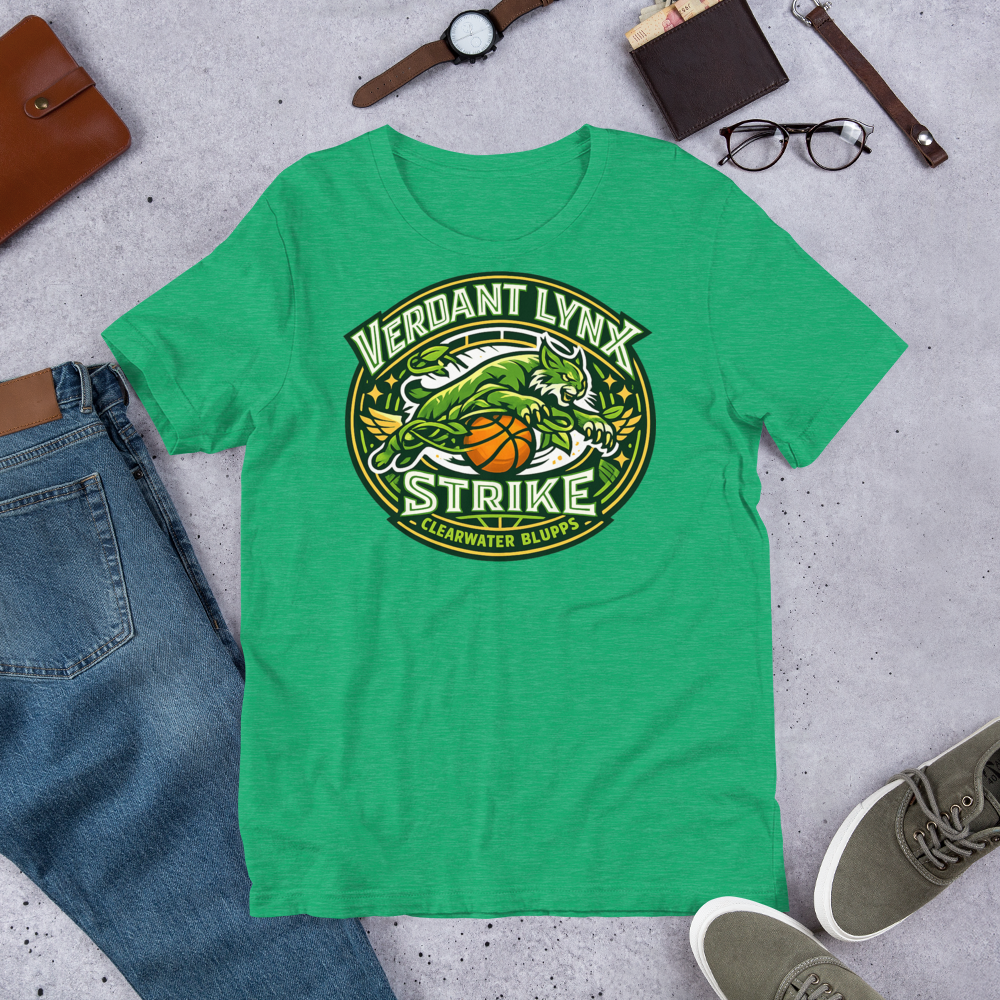 Verdant Lynx Strike shirt mockup 3