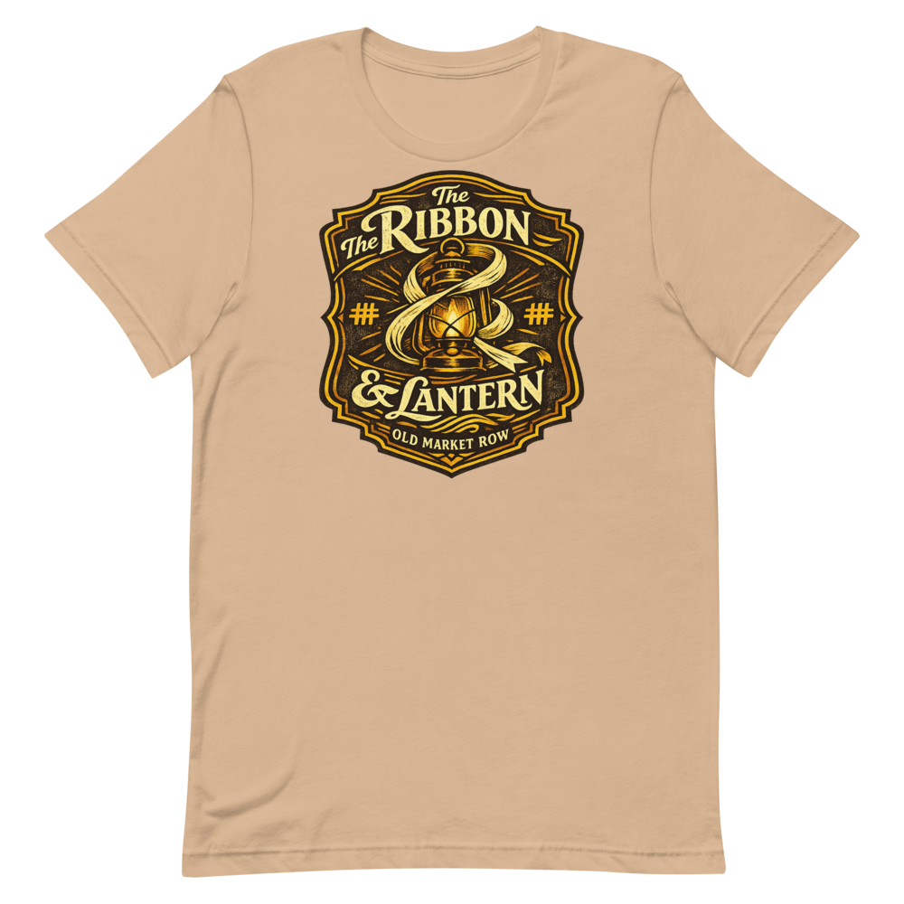 The Ribbon & Lantern shirt mockup 1